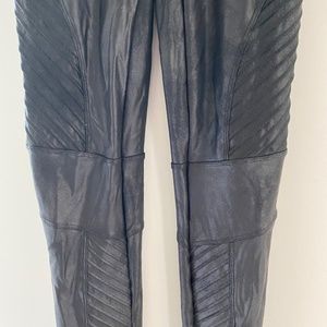 Spanx Faux Leather Moto Leggings